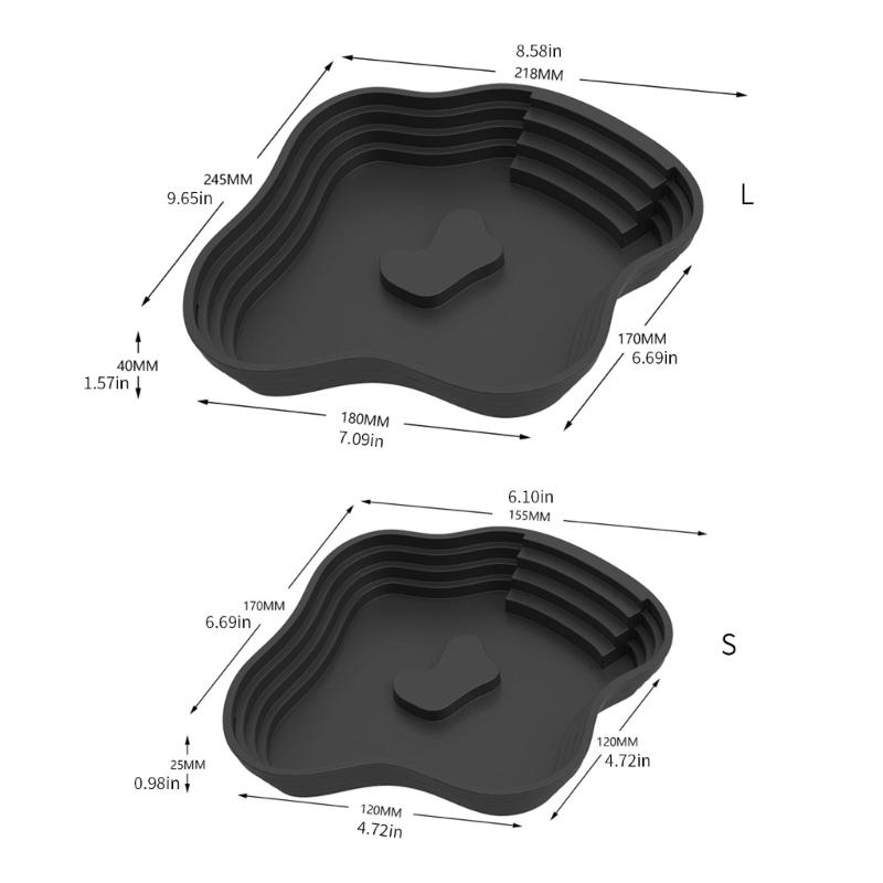 Reptiles Animal Feeding Plate Durable ABS Construction Shallow Water Dish For Turtles Lizards