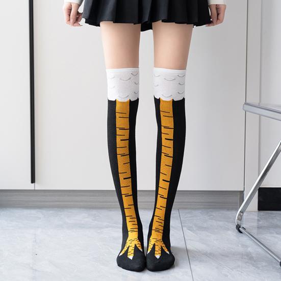 Vtipné ponožky kuřecí nohy pro muže ženy Novinka ponožky kuřecí nohy Podkolenky Trubkové ponožky Dárky pro dospělé