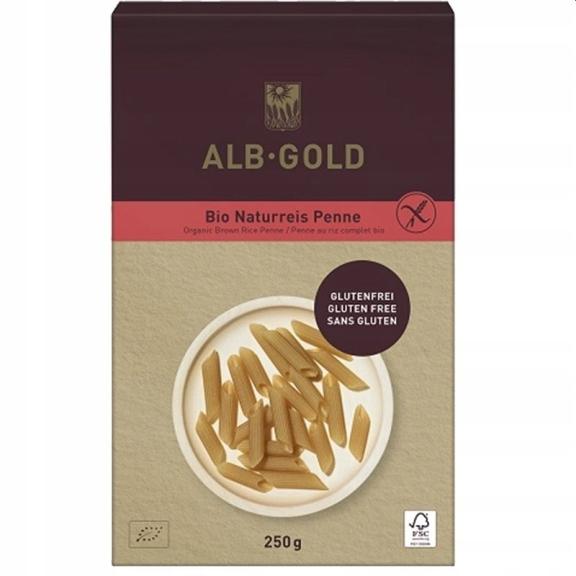 PENNE PASTA (Wholemeal Rice) GLUTEN-FREE ORGANIC 250 g - ALB GOLD