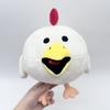 New 26Cm Cute Chicken Gun Plush Toy White Little Flying Chicken Stuffed Animal Doll Soft Pillows Room Decor Kids Xmas Gifts