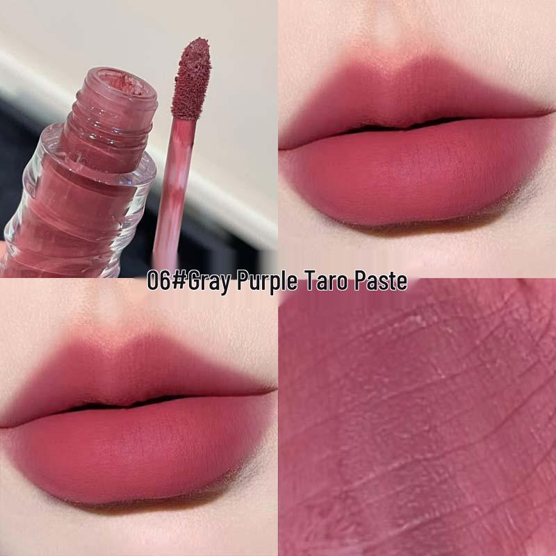 Kakashow Бархатный Матовый Блеск для Губ - Естественный Мягкий Туман, Пигментированная Матовая Помада, Отбеливающий Блеск для Женщин. 3g