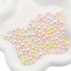 Abs Non-Porous Pearl Plated Colored Round Beads Loose Beads Beaded Handmade Diy Vanity Box Clothing Jewelry Decorative Materials