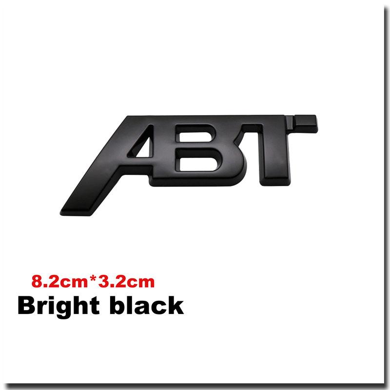 3D Metal ABT Car Trunk Sticker For Golf Polo Sagitar A3 A4 A5 A6 Intake Grille Decoration Accessories