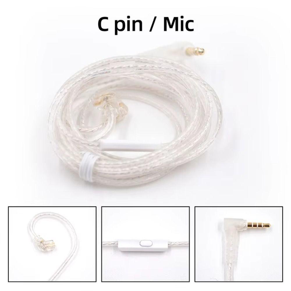 Upgrade Cable KZ Earphones Cables Silver Plated Wired Earphones KZ  Headset Accessories