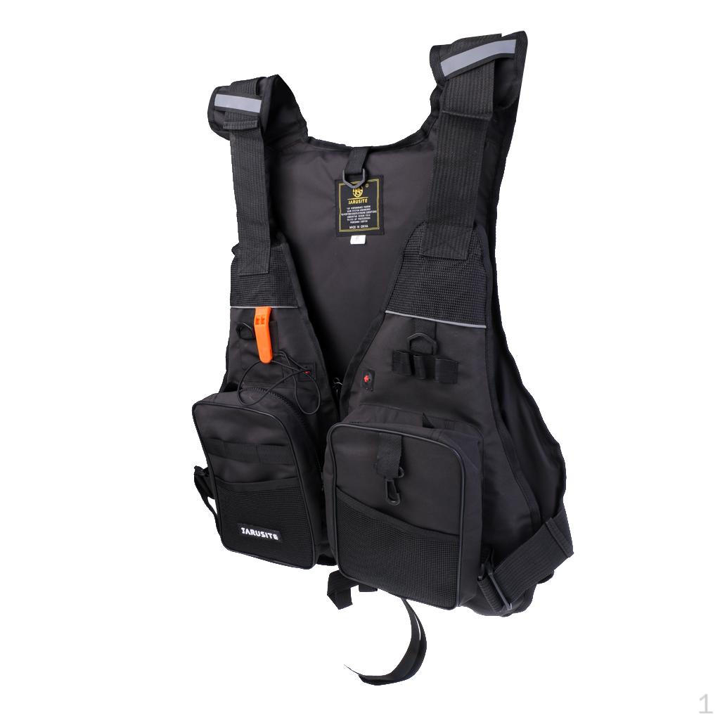 

Universal Kayak Canoe Sailing Fishing Life Jacket Buoyancy Aid Black
