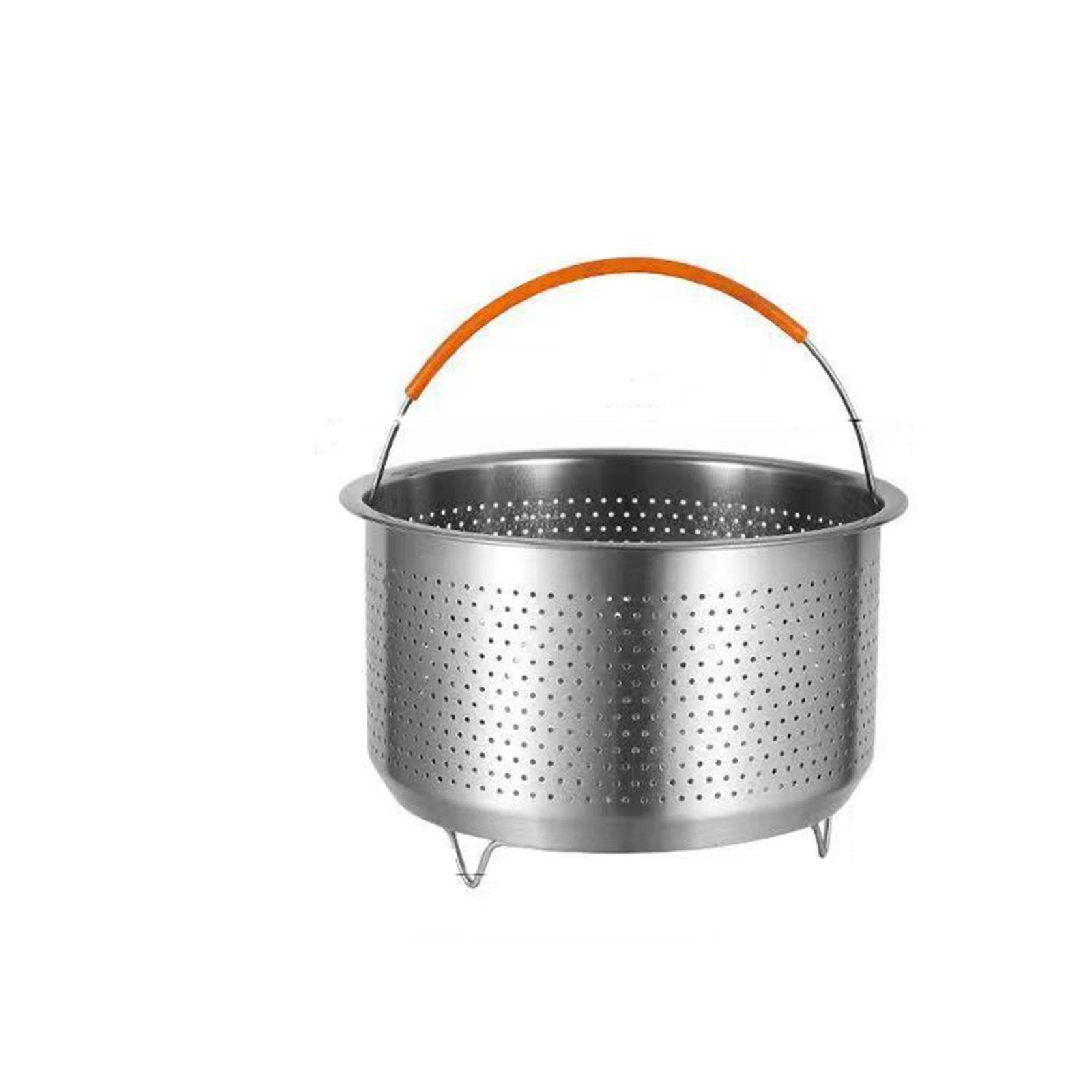 

1 шт., кастрюля-пароварка, домашняя силиконовая ручка, серебристая, прочная 21.5cm height