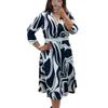 European & American Fashion Elegant Print Dress