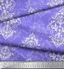 Soimoi Japanischer Krepp-Satin-Stoff mit filigranem Damast-Druck, Meterware, 42 Zoll