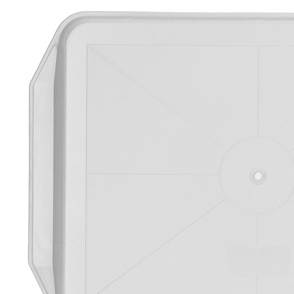 3PCS Colorful Food Tray Rectangle Thickened Binaural Plastic Tray Heat Resistance Stackable Cafeteria Trays for Hotel