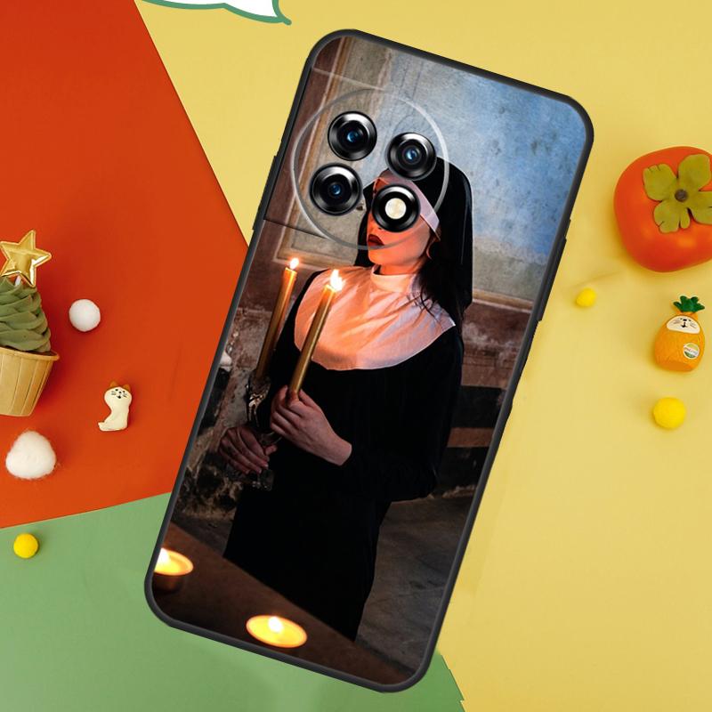 Sister Style Nun Sexy Girl Case For OnePlus Nord 5 CE 2 3 4 Lite N20 N30 OnePlus 15 13 12 11 10 10T 12R 13T 13R Cover