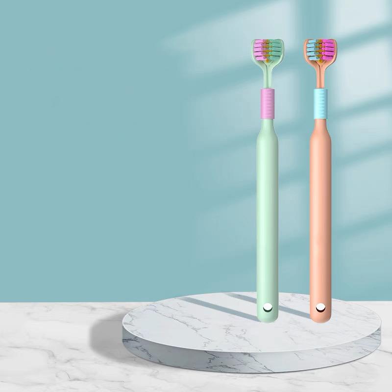 Three Sided Toothbrush Soft Bristle Tooth Brush Ultra Fine Toothbrush Oral Care Safety Teeth Brush Oral Health Cleaner
