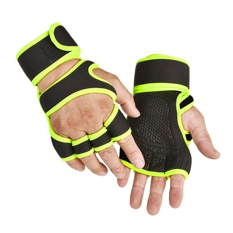 Body Building Weightlifting Gym Hand Wrist Palm Protector Gloves Training Sport Gloves for Men Women Workout Gloves