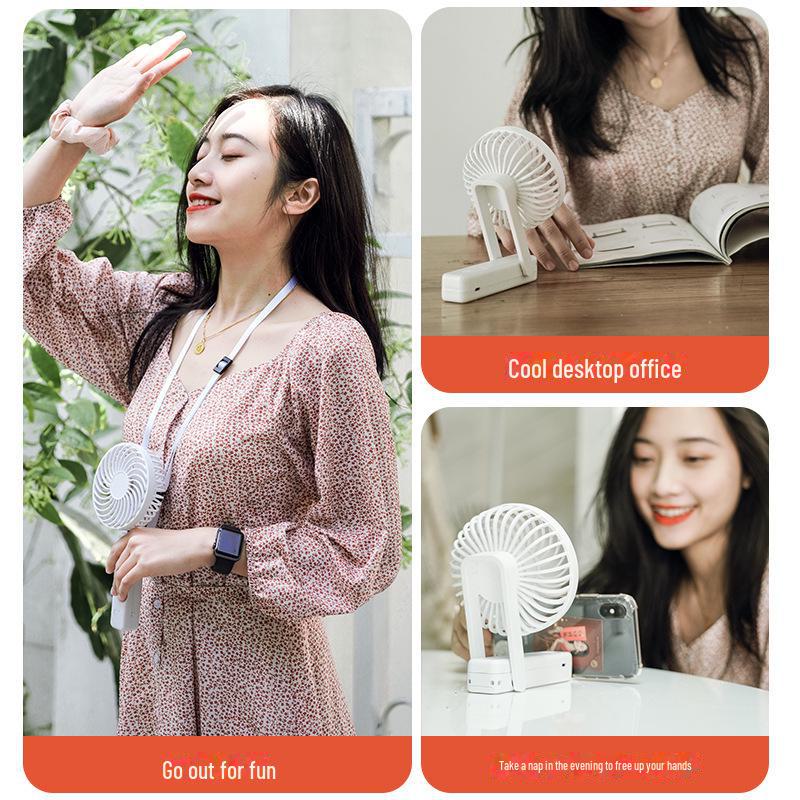 

Популярный перезаряжаемый портативный мини-вентилятор 2023 года с подставкой и складной конструкцией No battery, only fan