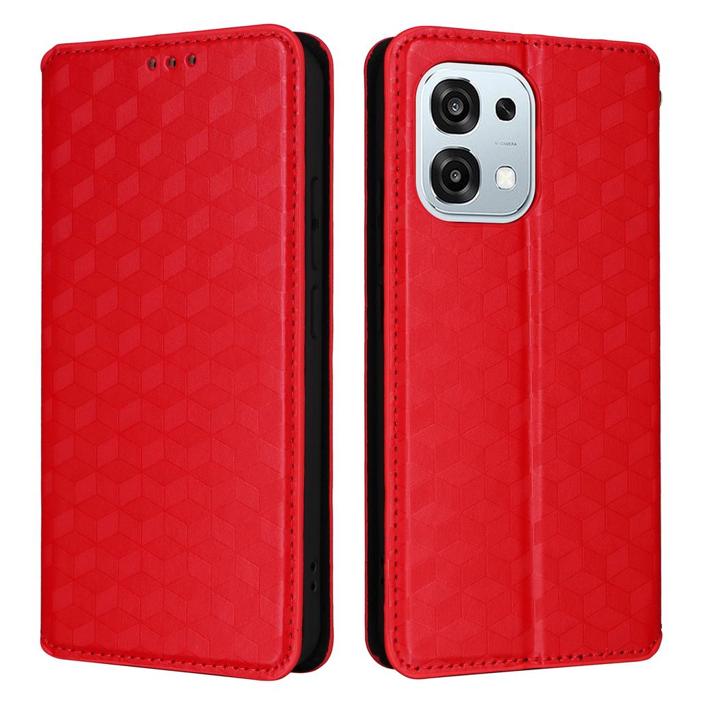 Leather Case for Oppo A6 Pro 4G/A6 Pro 5G/F31 5G Wallet Rhombus Imprinted Phone Cover