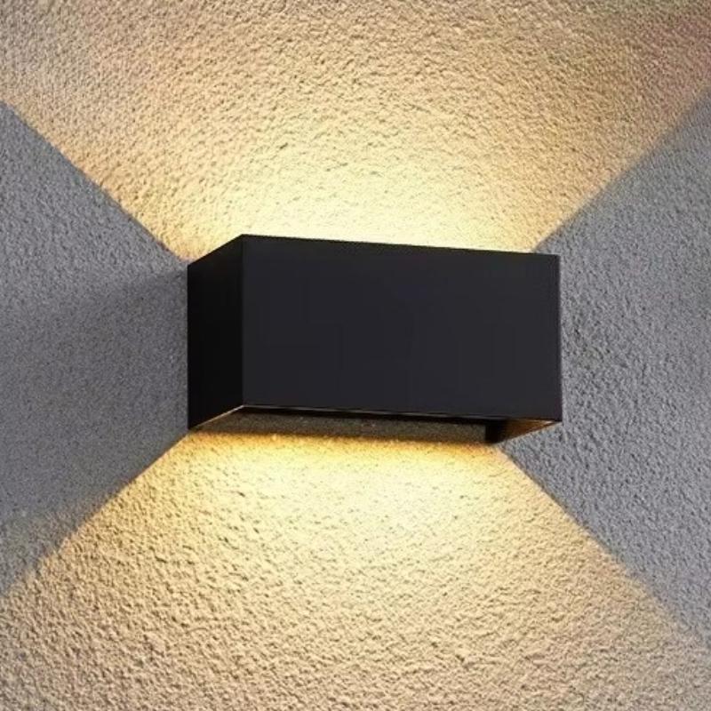 Aluminum LED Wall Lamp Outdoor Waterproof IP65 Interior Wall Light 12W24W Porch Garden Lights Living Room Street Stairs Lighting