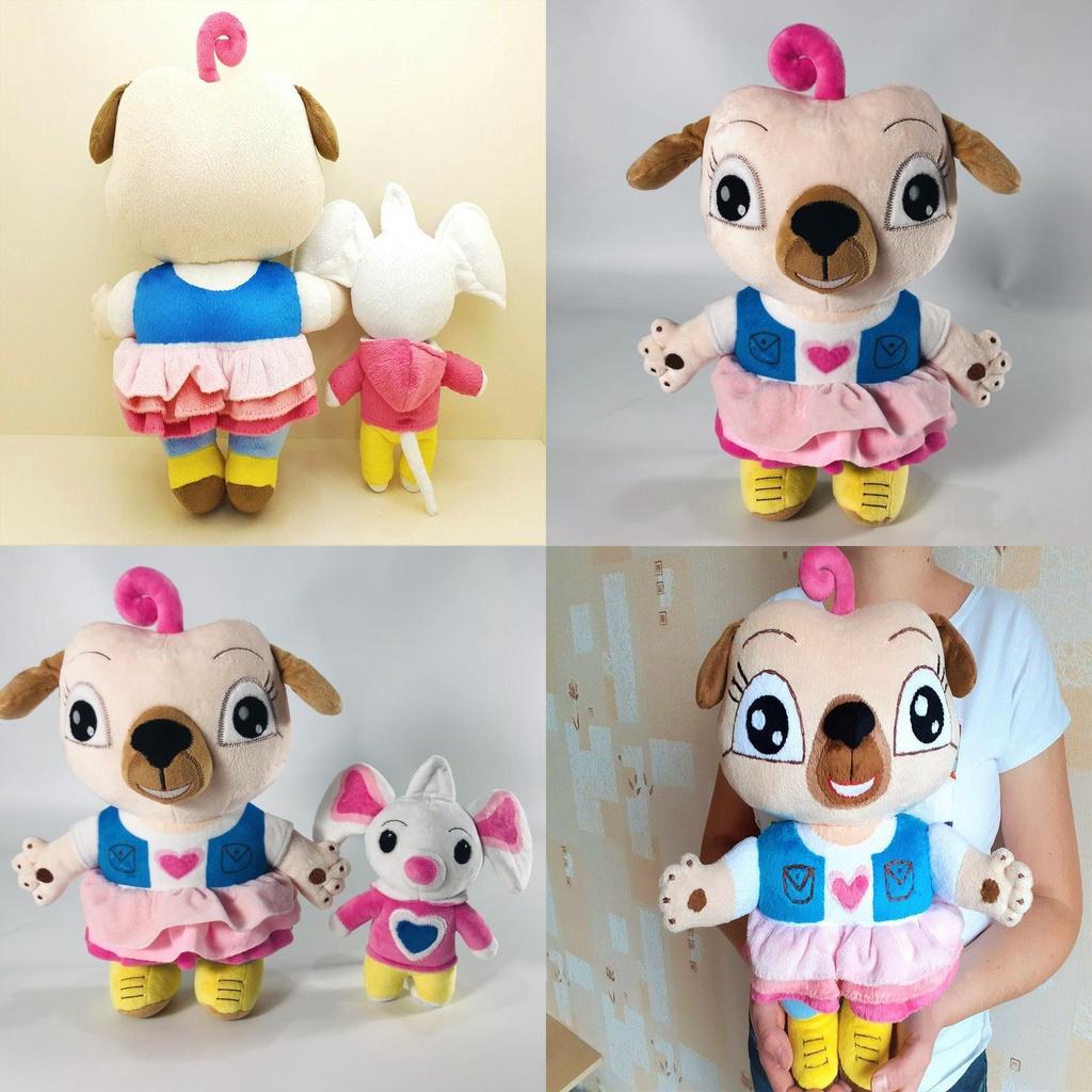 Snuggly Chip And Potato Plush Toy Set Pug Mouse Doll