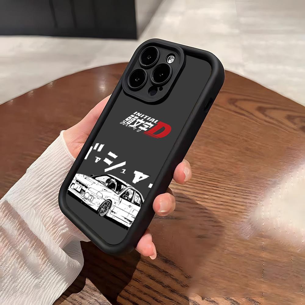 Anime I-Initial D AE86 Fodral För IPhone 17 Pro Max 15 Pro 16 14 Plus 12 13 Mini 11 Pro Stötsäkert Mjukt Fodral