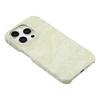 For iPhone 14 Pro Max Case Velvet Texture Leather + PC Phone Back Cover