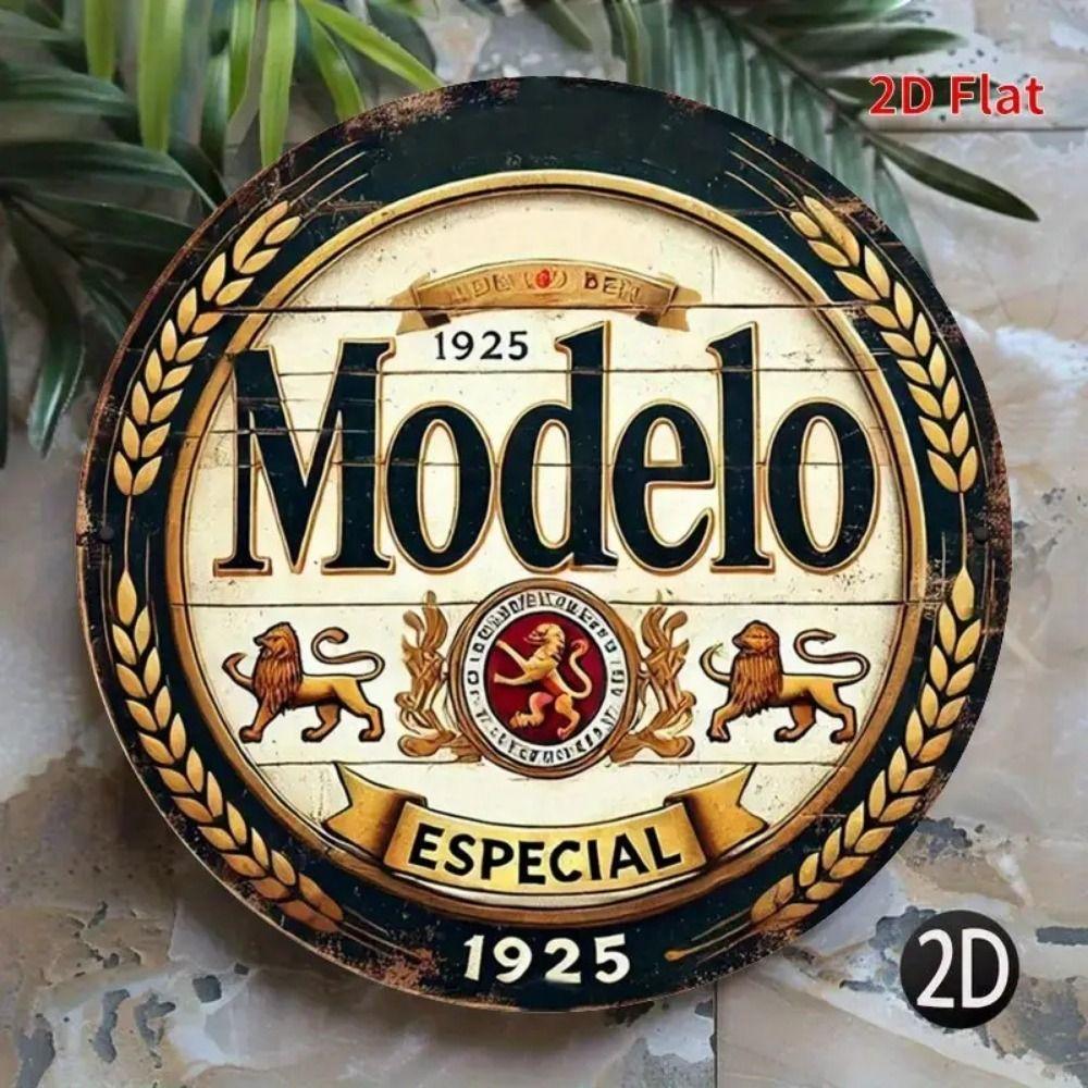 Segno in Latta Metallico Birra Decorazione Murale 20x30cm