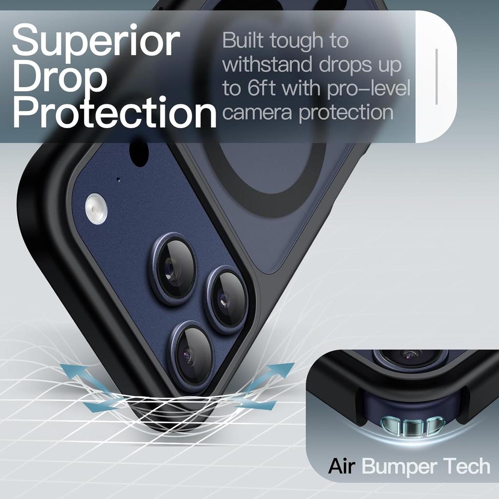 Magnetic Case for Magsafe iPhone 17 Pro Max Air 16E 16 E 15 Plus 14 13 12 11 Mag Safe Translucent Matte Minimalist Shockproof Phone Cover Accessories