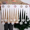 Ice Bar Artifical White Snowflake Simulated Snowflake Snowflake Ice Strip Christmas Icicles