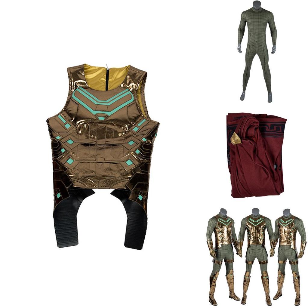 Costume Durevole di Spider-Man: Lontano da Casa Mysterio con Cuciture Perfette e Design alla Moda per Feste Unisex