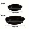 6/8/9/10inch Non-Stick Pizza Tray Round Carbon Steel Baking Tray with Pastry Brush Family Restaurant Pie Plate Oven Baking ZSY