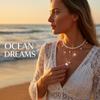 Bohemian Imitation Pearl Shell Starfish Pendant Necklace for Women Irregular Stone Sea Star Ocean Charm Choker Summer Jewelry