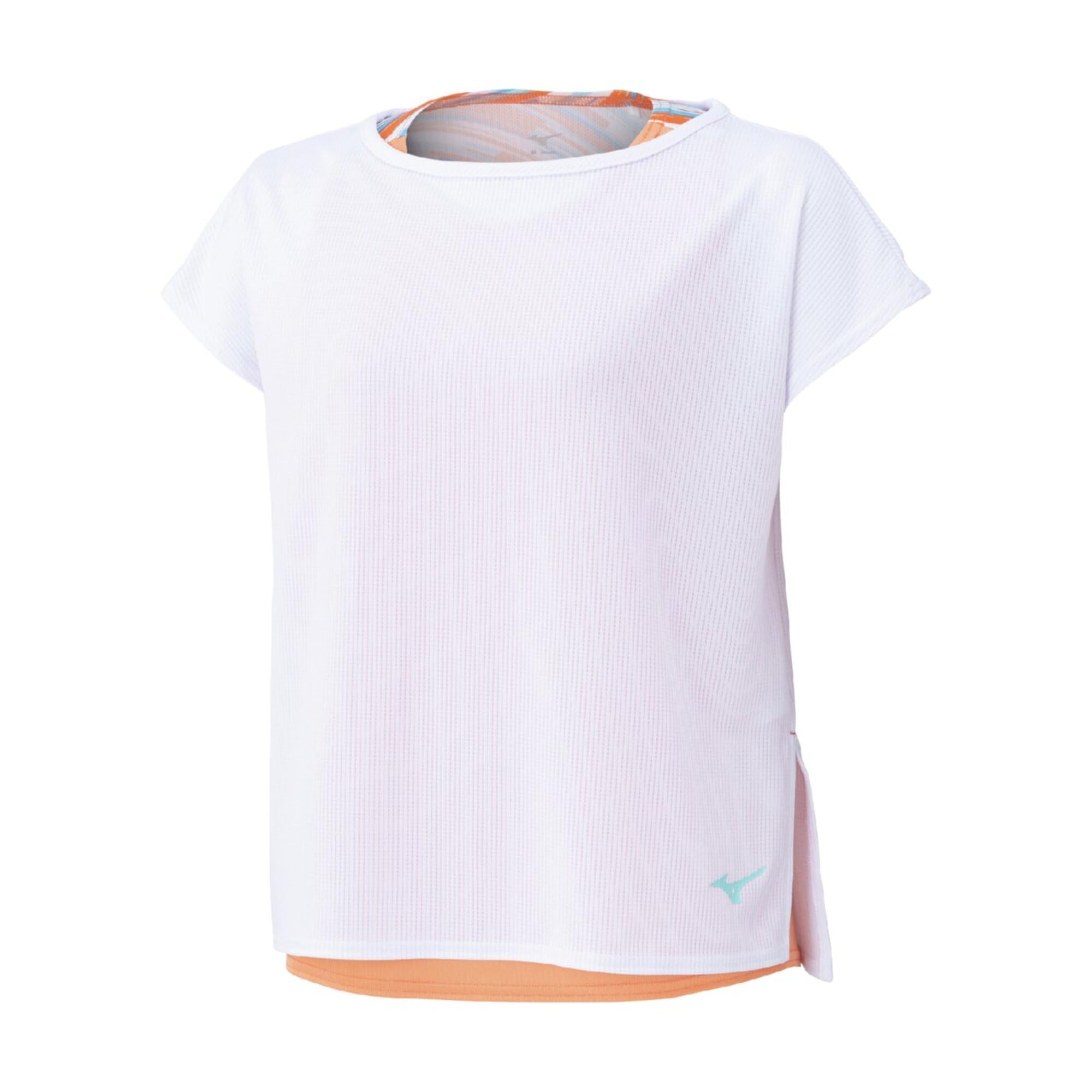 

Short Sleeve Game Dynamotion Size M for Club Activities Women s Tennis/Badminton Shirt, Sweat-Wicking, Quick-Drying, Fit, White, (62JAC215), білий