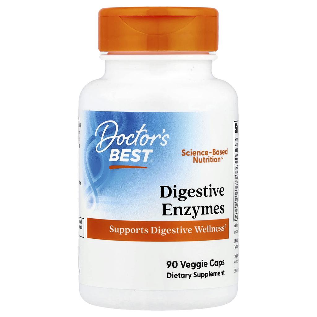 Doctor's Best Digestive Enzymes, Veggie Caps, 90