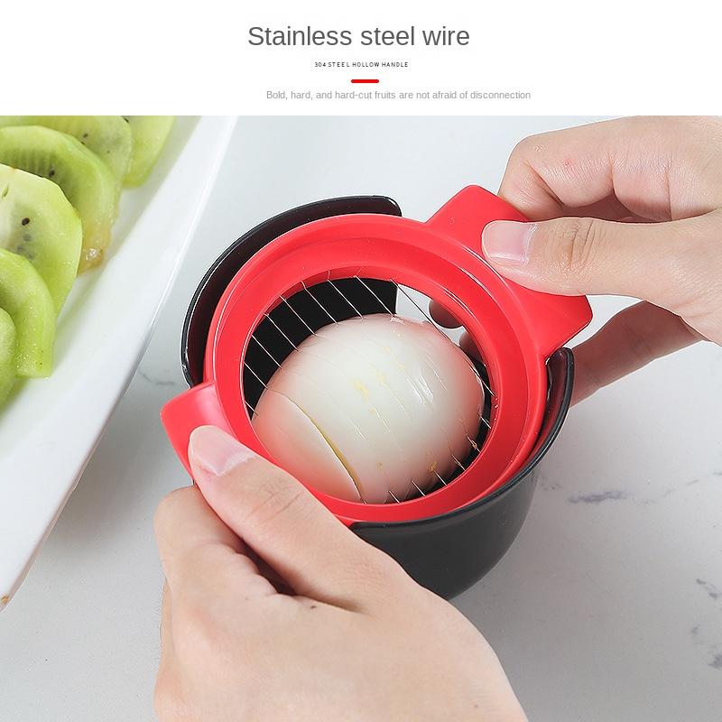 three-in-one ABS egg cutter 304 egg cut pine flower cutter kitchen gadget pine flower egg cutter