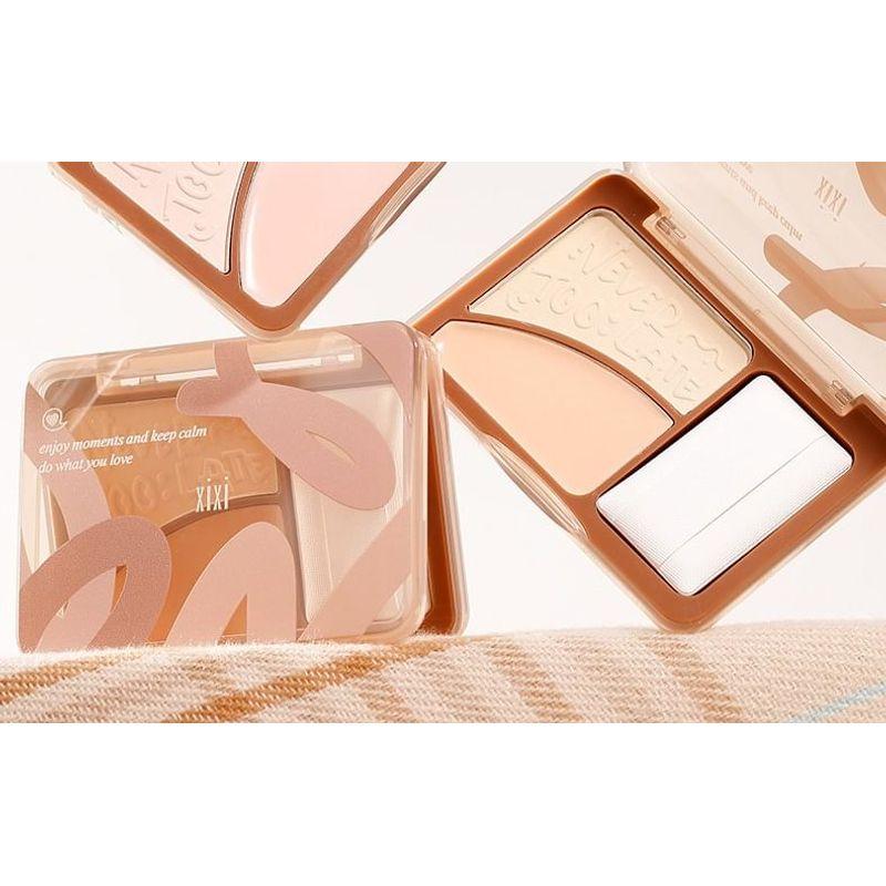 xixi - Tone Soft Focus Double Highlight Palette - 2 Colors