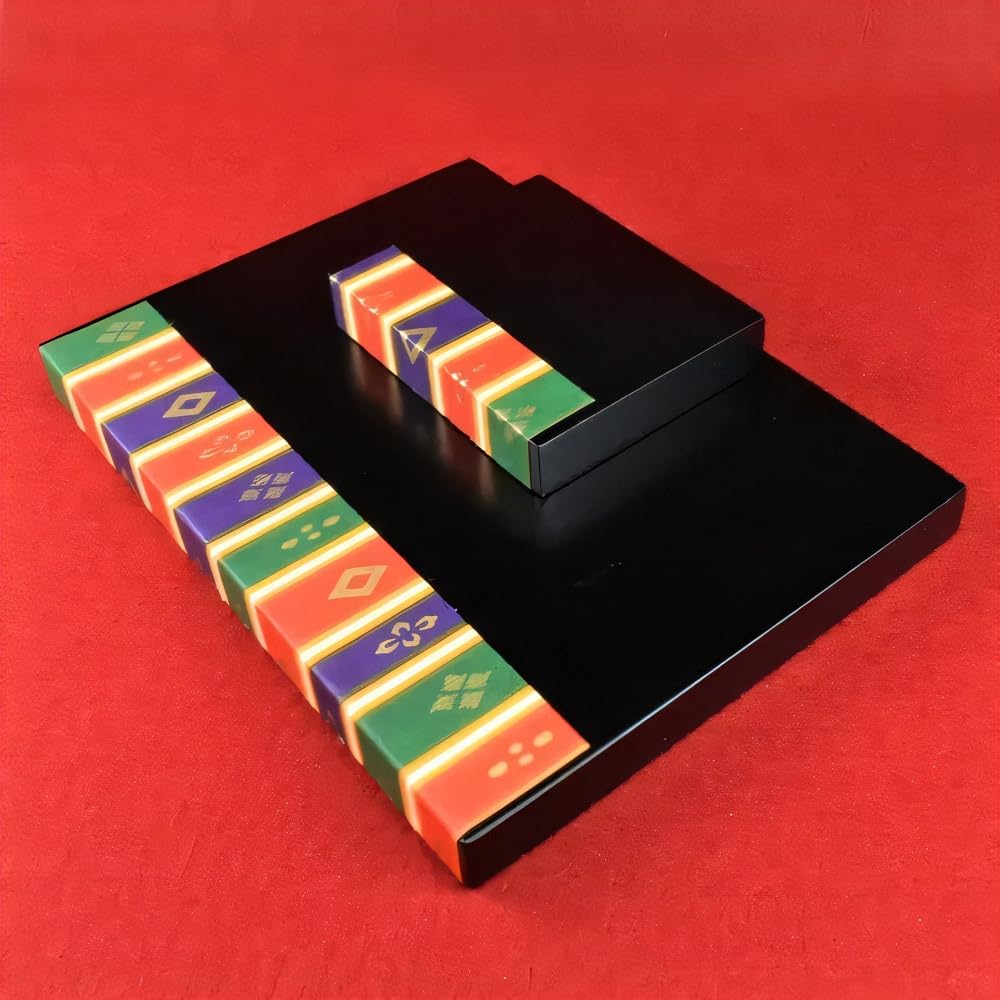 Four Cart Cute Handmade Glass Crafts [Bean Black Base] x 5-Piece Set
