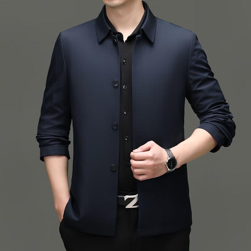 Firstview Men's Casual Lapel Long Sleeve Jacket FV25D1664