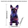 Modern Minimalist Starry Sky Color Fighting Dog Figurine As Creative Home Storage Cabinet Decoration, Office Desk Accessory