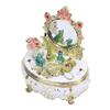 Dressing Table Shaped Trinket Box Decorative Hand Painted Metal Enamel Jewelry   for Rings Bracelets