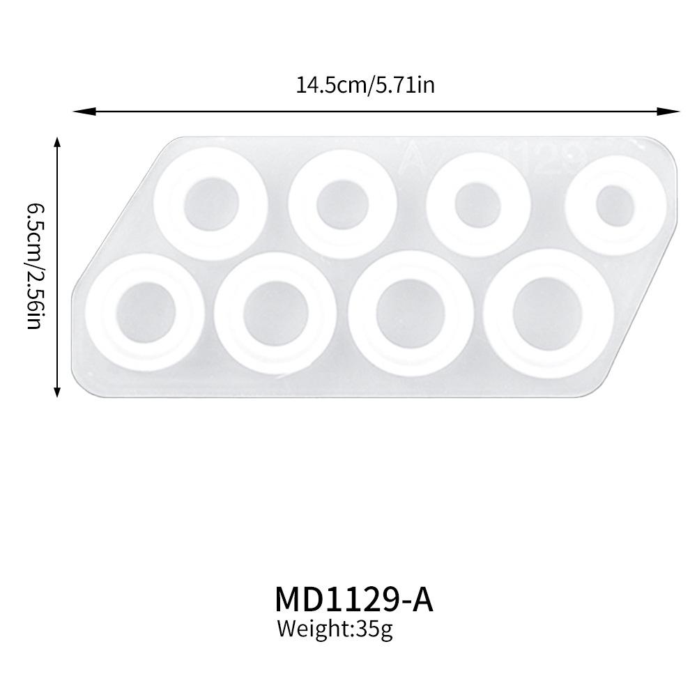 Mixed Size Rings Epoxy Resin Molds UV Silicone Casting Crafts Mould Rings Pendants For DIY Jewelry Making Findings Supplies