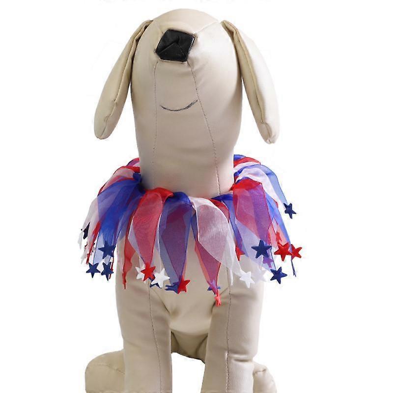 Pet Supplies Pet Collar American Independence Day Dog Caps Festival Jewelry Red Blue White Color Cat And Dog Collar Adjustable