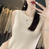 Women Tank Sleeveless MODERN NEW SAGA Summer T-shirt Knit Top Lace Basic Vest Female O-neck