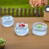 5Pcs Micro Landscape Dollhouse Luminous Fish Tank Home Living Room Desktop Decoration Creative Resin Crafts Small Ornaments