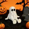 Flexible Halloween Figurine, 3D Printed Mini Grim Reaper/Ghost Statue with Movable Joints, Collectible Gothic Ornaments for Shelf, Desk, Home Decor
