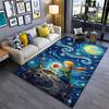 Little Prince Starry Night Carpet Suitable As a Non-slip Mat for the Living Room or Bedroom Sofa