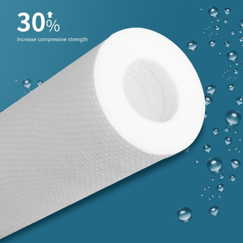 10Pieces 5Inch Polypropylene Cotton Filter Cartridges Water Purifiers Filter for Enhancing Water Filtrations Systems