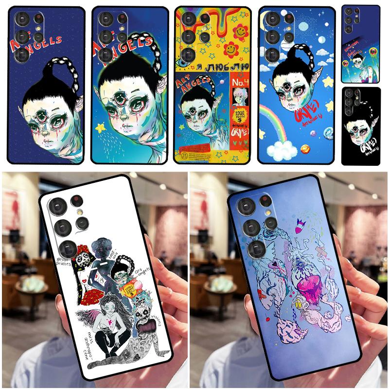 

Чехол Grimes Art Angels для Samsung Galaxy S20 S21 FE S22 Plus Note 20 Ultra S8 S9 S10 Note 10 Plus, чехол из ТПУ