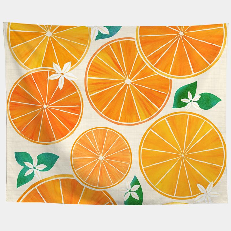 Watercolor Sea Sunset Tropical Forest Print Tapestry  Plants Abstract Landscape Living Room Bedroom Home Decor