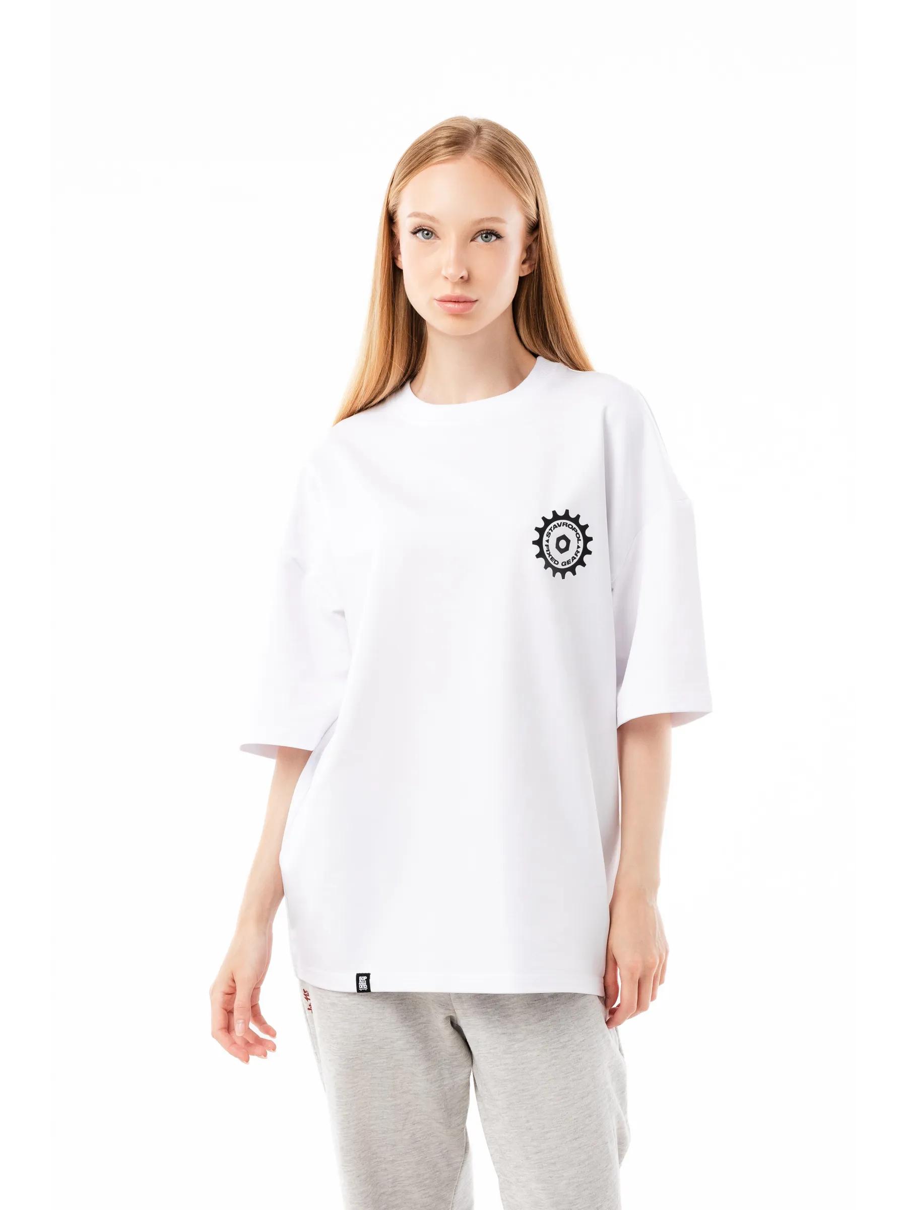 Cotton T-shirt with Design Heroes print S