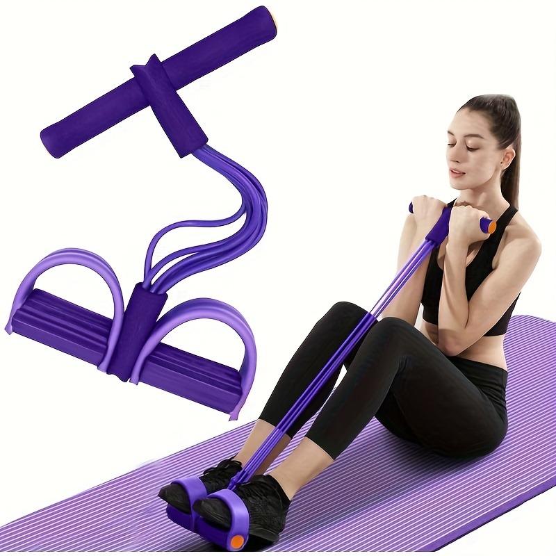 1PC 6-tube elastic yoga resistance band for abdominal, waist, arm and leg stretching PVC material, fitness equipment |