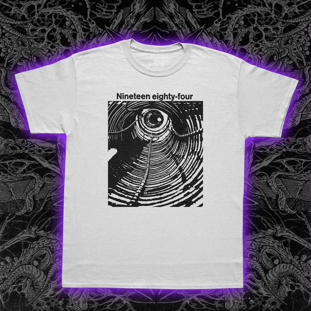 George Orwells 1984 Tshirt a dystopian totalitarian political novel by the Big Brother Unisex couples Tshirt all year round