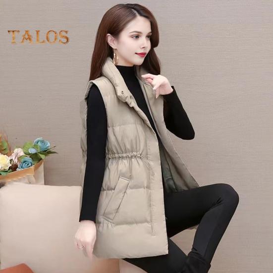 Женское зимнее пальто с воротником-стойкой — фото 10