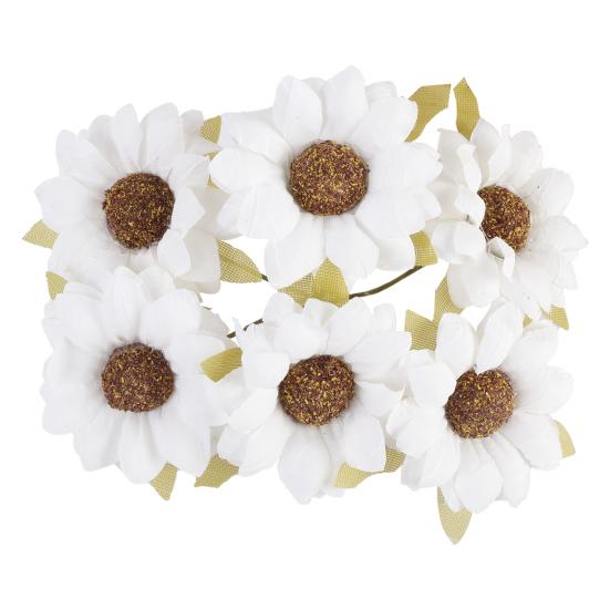 1 Bouquet Artificial Floral Vivid Practical DIY Ornamental DIY Realistic Artificial Fake Chrysanthemum Flower for Daily Life